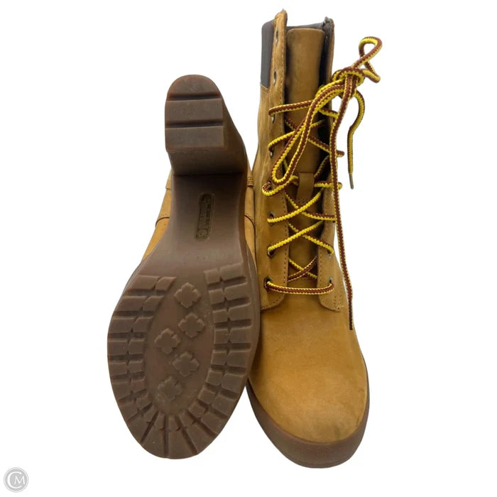 Boots Ankle Heels By Timberland In Brown, Size: 7
