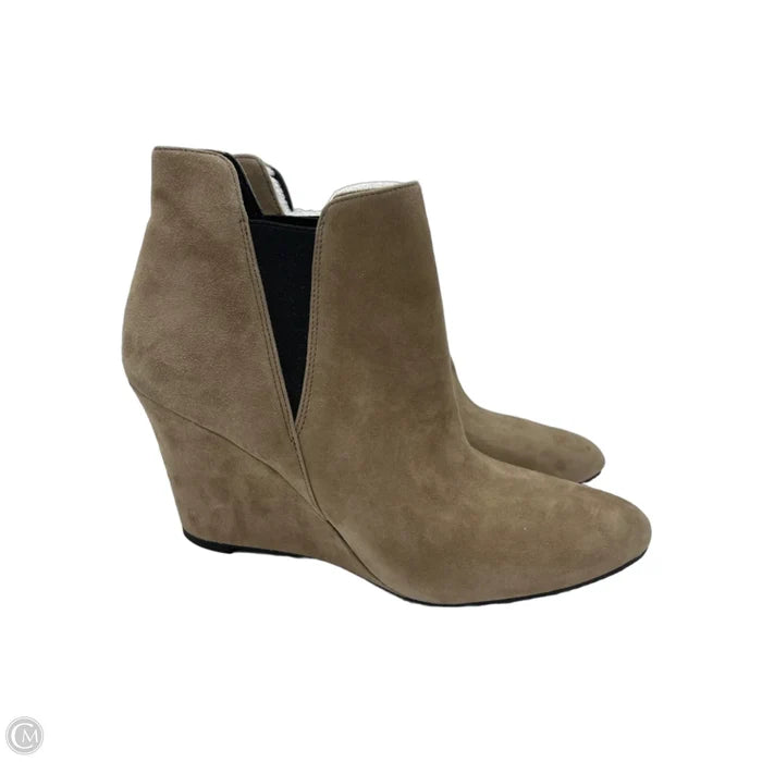 Boots Ankle Heels By Via Spiga In Brown, Size: 9