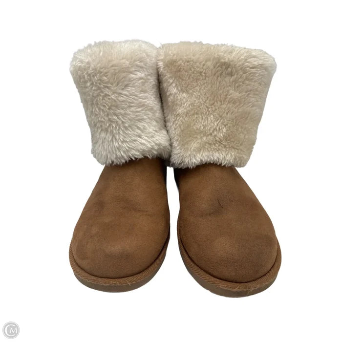 Boots Faux Furr By Makalu In Brown, Size: 7.5