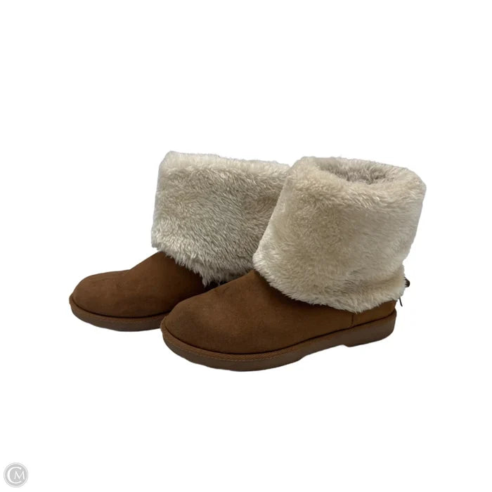 Boots Faux Furr By Makalu In Brown, Size: 7.5