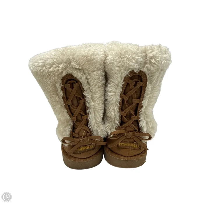 Boots Faux Furr By Makalu In Brown, Size: 7.5