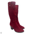 Boots Knee Heels By Tommy Hilfiger In Red, Size: 9