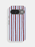 Brown And Blue Sketchy Stripes Ultra Protective Google Pixel Case Phone Cases Skinnydip London