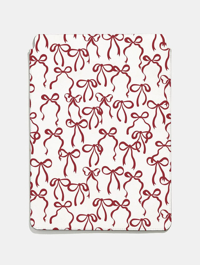 Burgundy Bows Tablet Sleeve Tablet Cases Skinnydip London