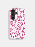 Burgundy Bows Ultra Protective Android Case Phone Case Skinnydip London