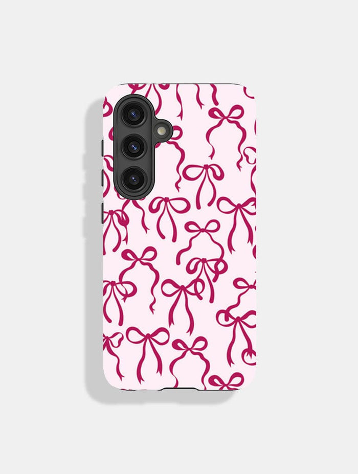 Burgundy Bows Ultra Protective Android Case Phone Case Skinnydip London