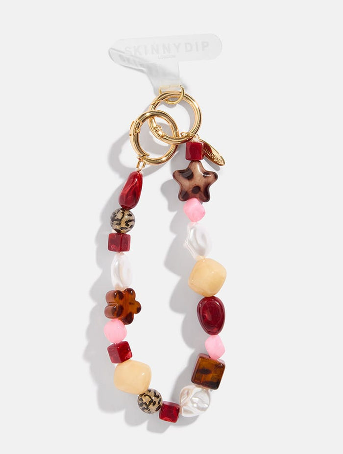 Burgundy Tortoise Shell Phone Charm Phone Grips Skinnydip London