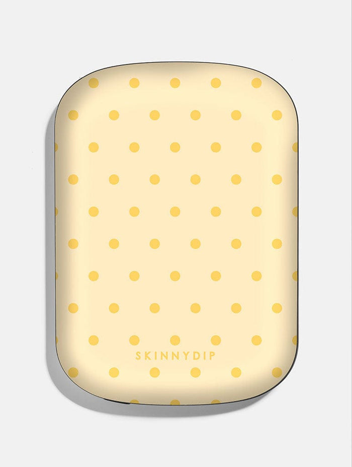 Butter Yellow Mini Dots Portable Magsafe Charger Portable Chargers Skinnydip London