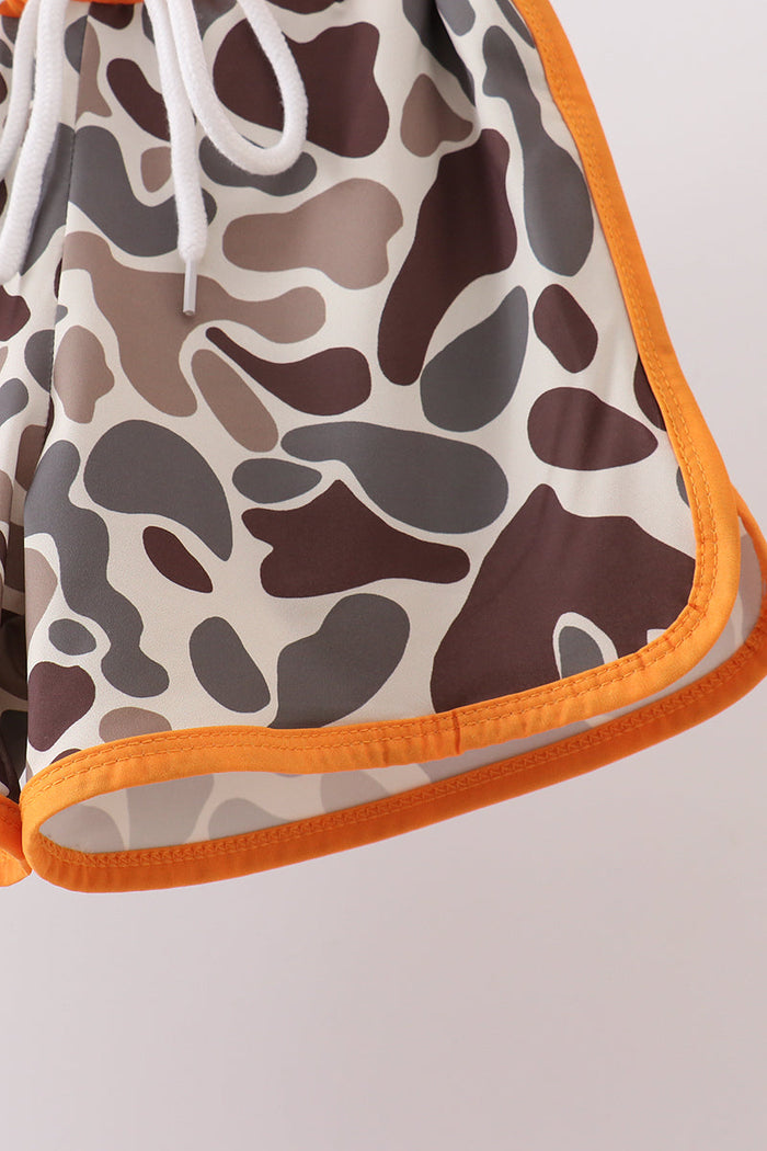 Camo Mallard Embroidered UPF Swim Set