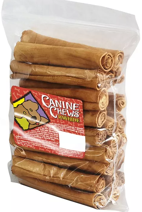 Canine Chews 8" Basted Rawhide Retrievers for Dogs - 25 ct. (Choose Your Flavor) - Eshop House LLC
