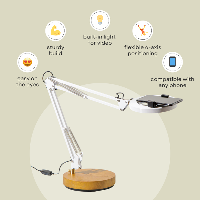 Canvas Creator Lamp + Phone Holder