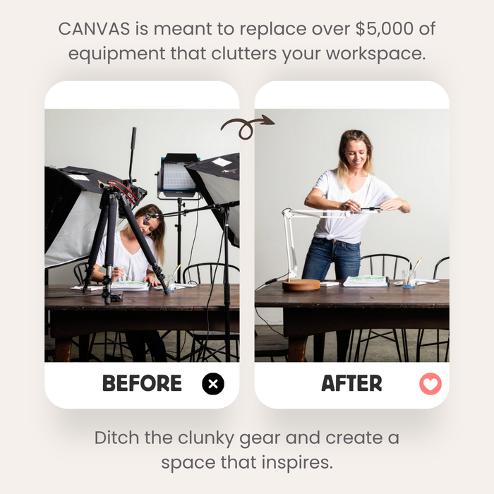 Canvas Creator Lamp + Phone Holder