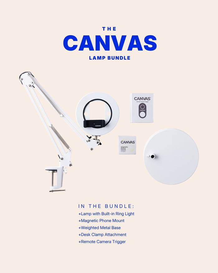 White / w/ Matte Metal Base + Magnetic Mount + Remote Trigger + FREE Course
