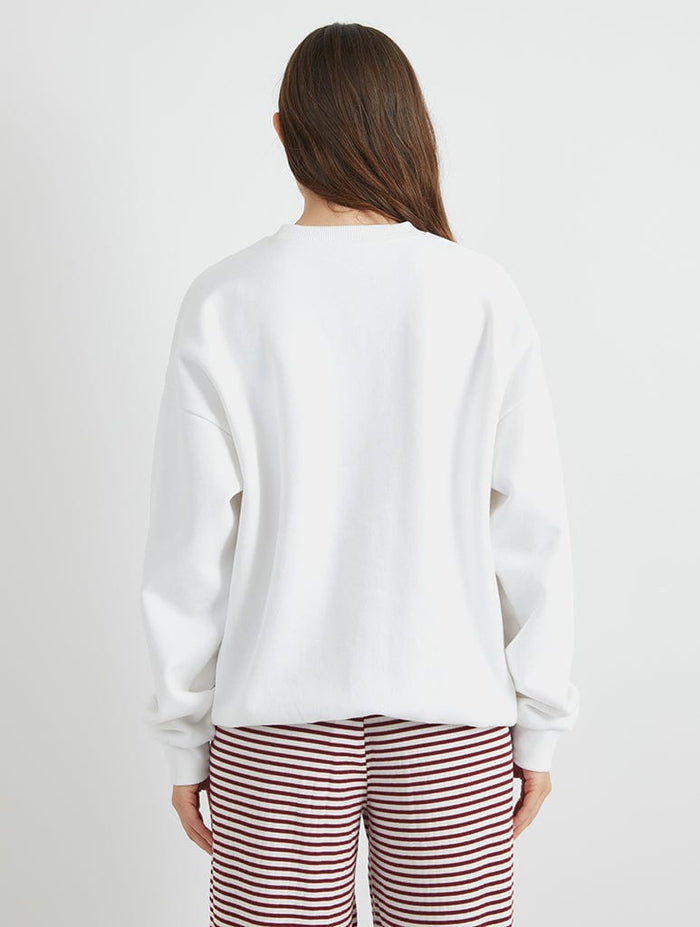 Casper x Skinnydip Logo Sweatshirt In White Hoodies & Sweatshirts Skinnydip London