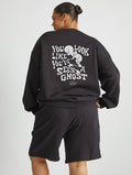 Casper x Skinnydip You Look Like You've Seen A Ghost Sweatshirt In Black Hoodies & Sweatshirts Skinnydip London