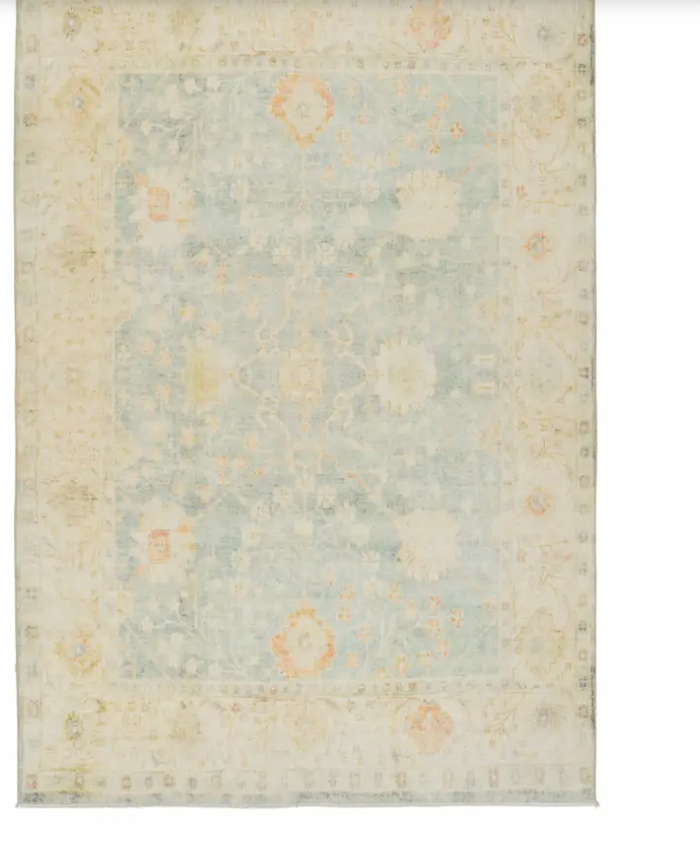Celadon Tint Castle Wall Boheme Rug 4x6 BOH27