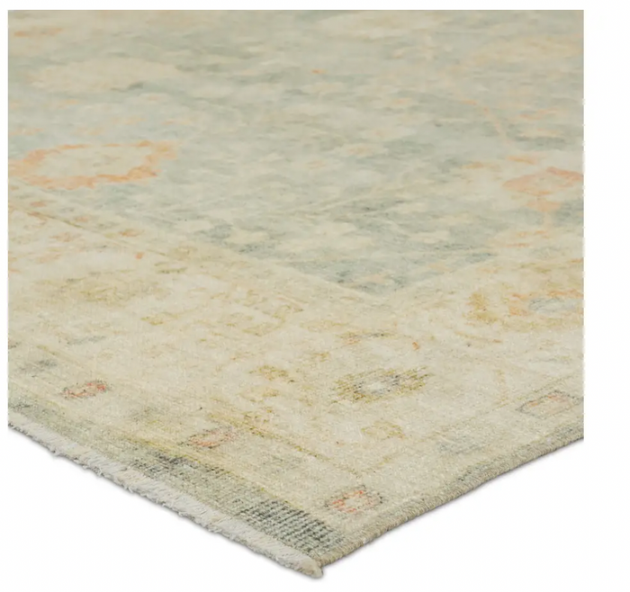 Celadon Tint Castle Wall Boheme Rug 4x6 BOH27