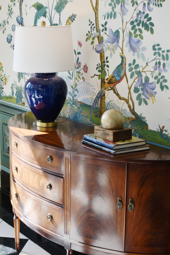 Ceramic 28" Jug Table Lamp, Blue