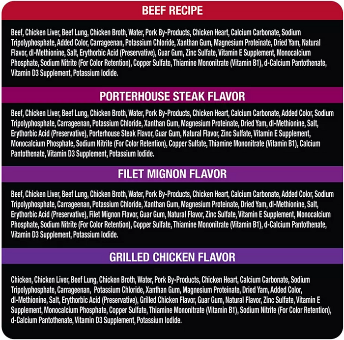 Cesar Canine Cuisine Wet Dog Food, 8 Flavor Variety Pack Classic Loaf in Sauce (3.5 oz., 40 ct.) - Eshop House LLC