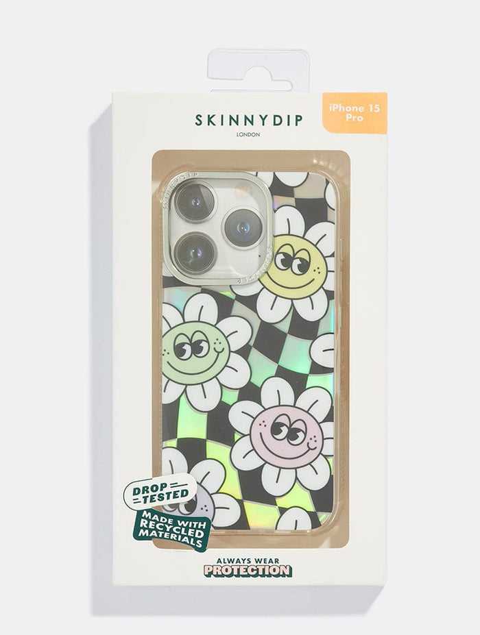 Chill Daisy Check Shock iPhone Case Phone Cases Skinnydip London