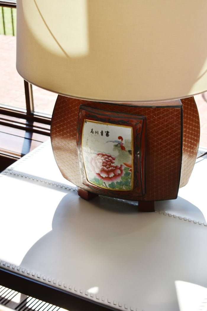 Chinese Lacquer Lamp