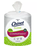 Chinet Classic White 10-3/8" Dinner 3-Compartment Plates (165 ct.) - Eshop House LLC