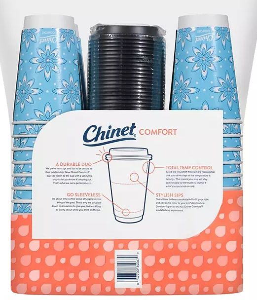 Chinet Comfort Cup Hot Cups & Lids (16 oz., 70 ct.) - Eshop House LLC