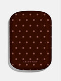 Chocolate Brown Mini Dots Portable Magsafe Charger Portable Chargers Skinnydip London