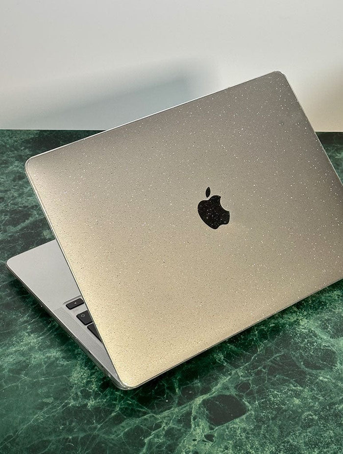 Clear Glitter Transparent MacBook Case Laptop Cases Skinnydip London