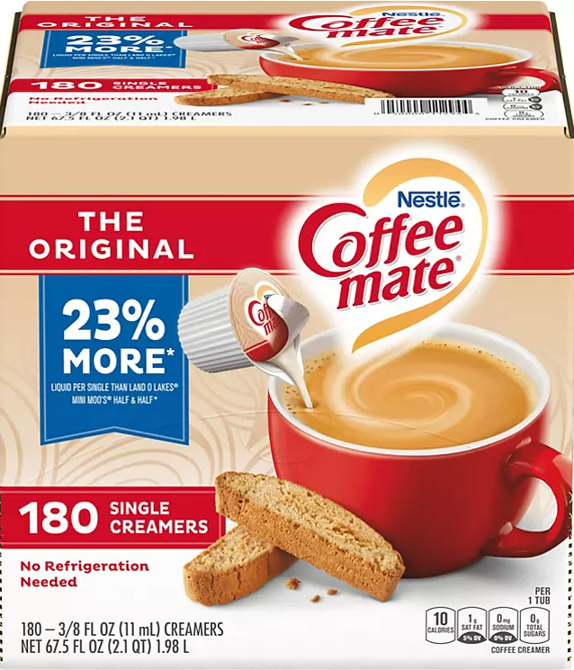 Coffee Mate The Original Liquid Coffee Creamer (180 ct.) - Eshop House LLC