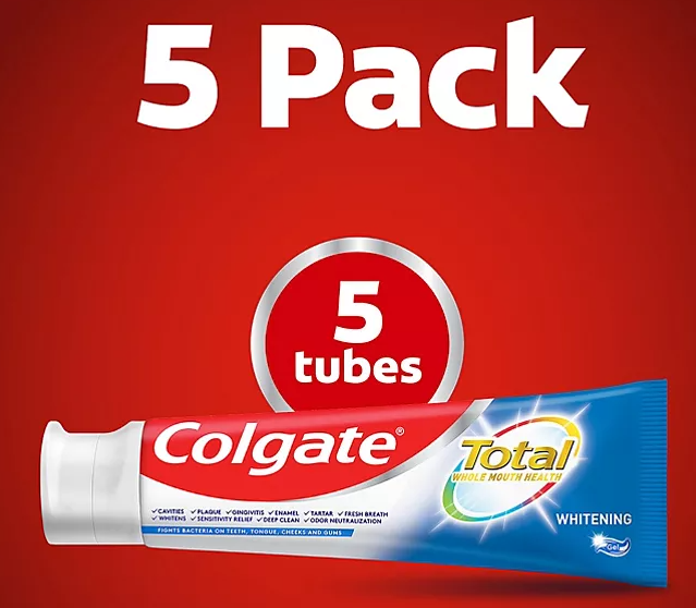 Colgate Total Whitening Gel Toothpaste (6 oz., 5 pk.)