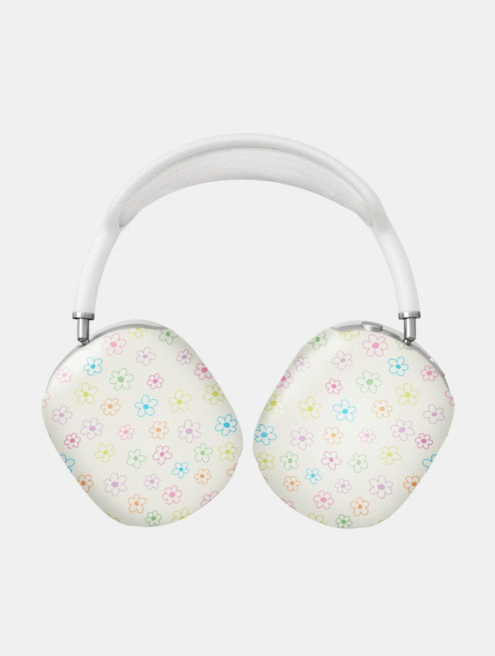 Colourful Flower Outline AirPods Max Case in Matte AirPods Cases Skinnydip London