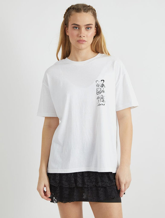 Corpse Bride Character T-Shirt In White Tops & T-Shirts Skinnydip London