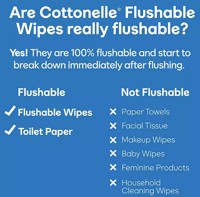 Cottonelle Fresh Care Flushable Wet Wipes, 12 Flip Top Packs (42 wipes/pk., 12 pk.)