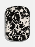 Cow Print Black and White Portable Magsafe Charger Portable Chargers Skinnydip London