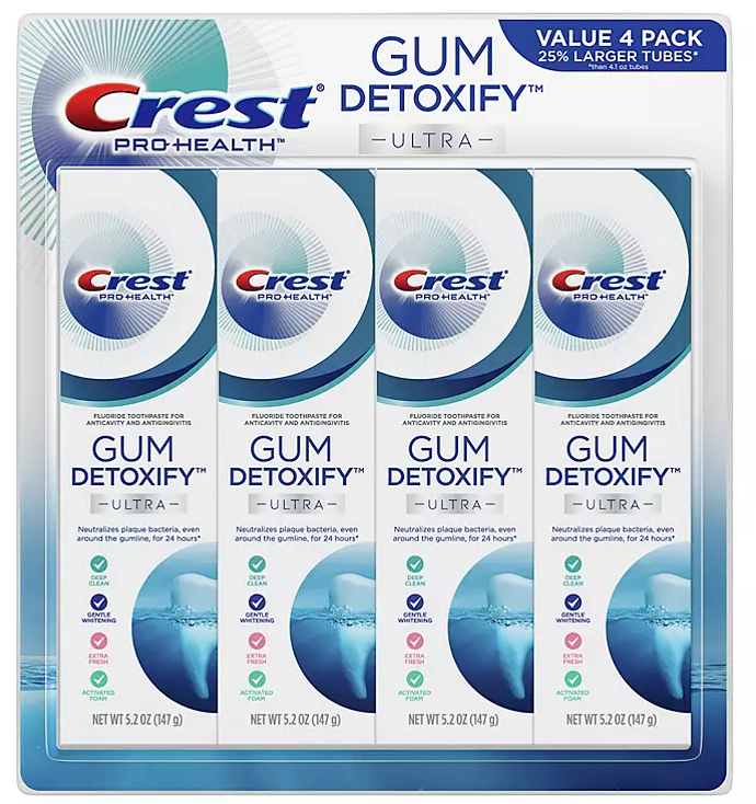 Crest Pro-Health Gum Detoxify Ultra Toothpaste (5.2 oz., 4 pk.)