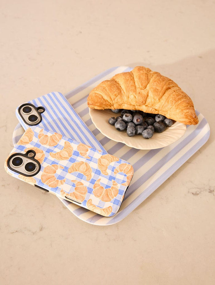 Croissant Gingham Ultra Protective iPhone Case Phone Cases Skinnydip London