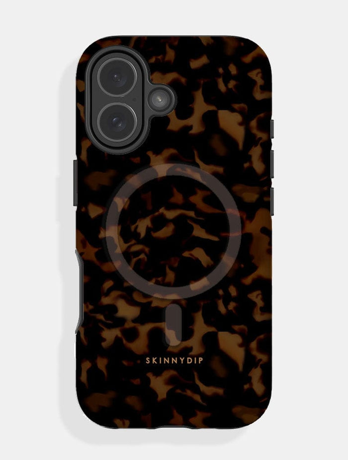 Dark Tortoise Shell MagSafe Ultra Protective iPhone Case Phone Cases Skinnydip London