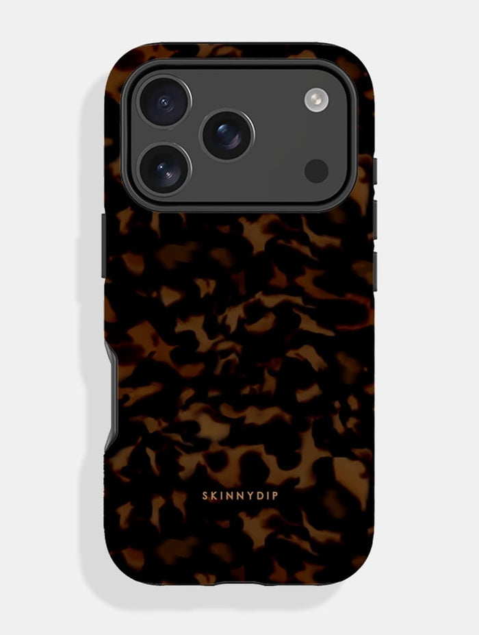 Dark Tortoiseshell Ultra Protective iPhone Case Phone Cases Skinnydip London