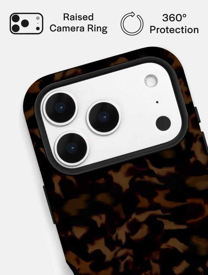 Dark Tortoise Shell Ultra Protective iPhone Case Phone Cases Skinnydip London