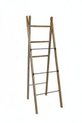 Decorative Wood Ladder w/ 3 Metal Rungs
