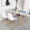 Diningset-A04 / White Dining Table 1.2M/MDF with 4 chairs