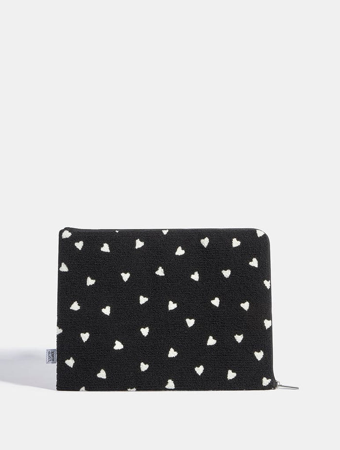 Ditsy Heart Fuzzy Laptop Case Laptop Cases Skinnydip London