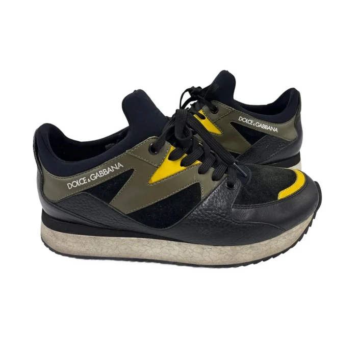 Dolce And Gabbana Daymaster Luxury Designer Trainer Shoes, Size: 8.5