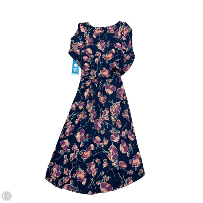 Dress Casual Midi By Maeve In Navy, Size: M