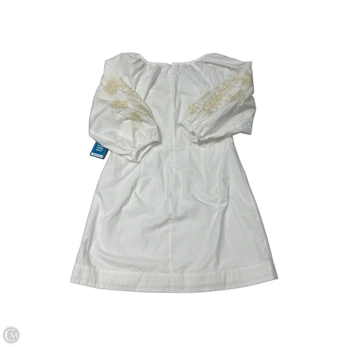 Dress Casual Short By Loft In Cream & White, Size: M