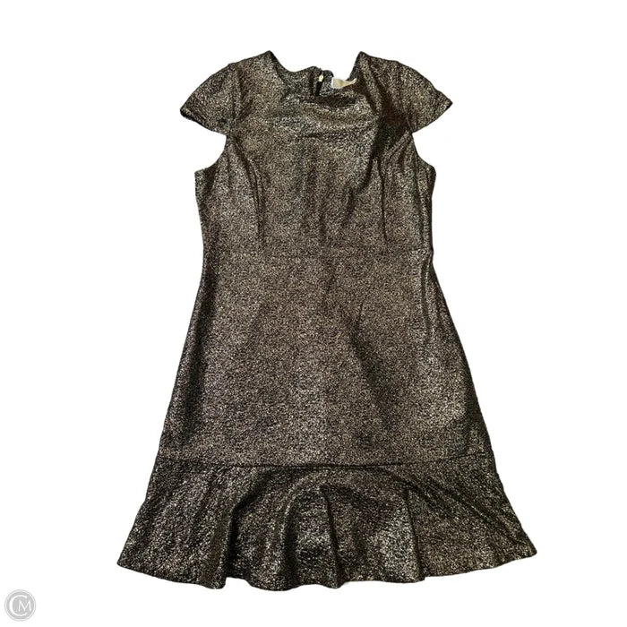 Dress Designer By Michael Kors In Gold, Size: L