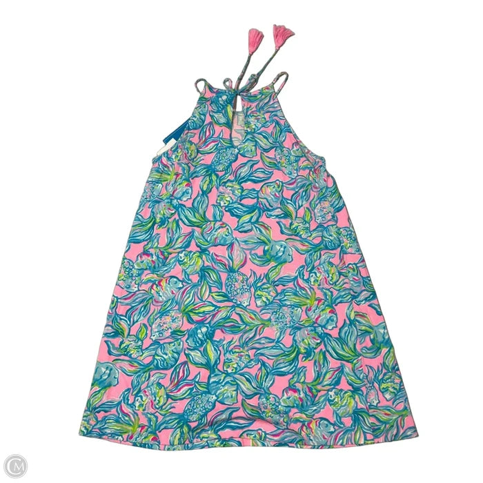 Dress Designer By Lilly Pulitzer In Blue & Pink, Size: L