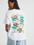 Elmer Patchwork T-Shirt in Ecru Tops & T-Shirts Skinnydip London