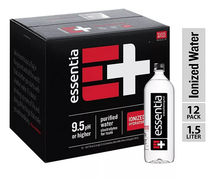 Essentia Bottled Water, Ionized Alkaline Water (1.5 L., 12 pk.) - Eshop House LLC